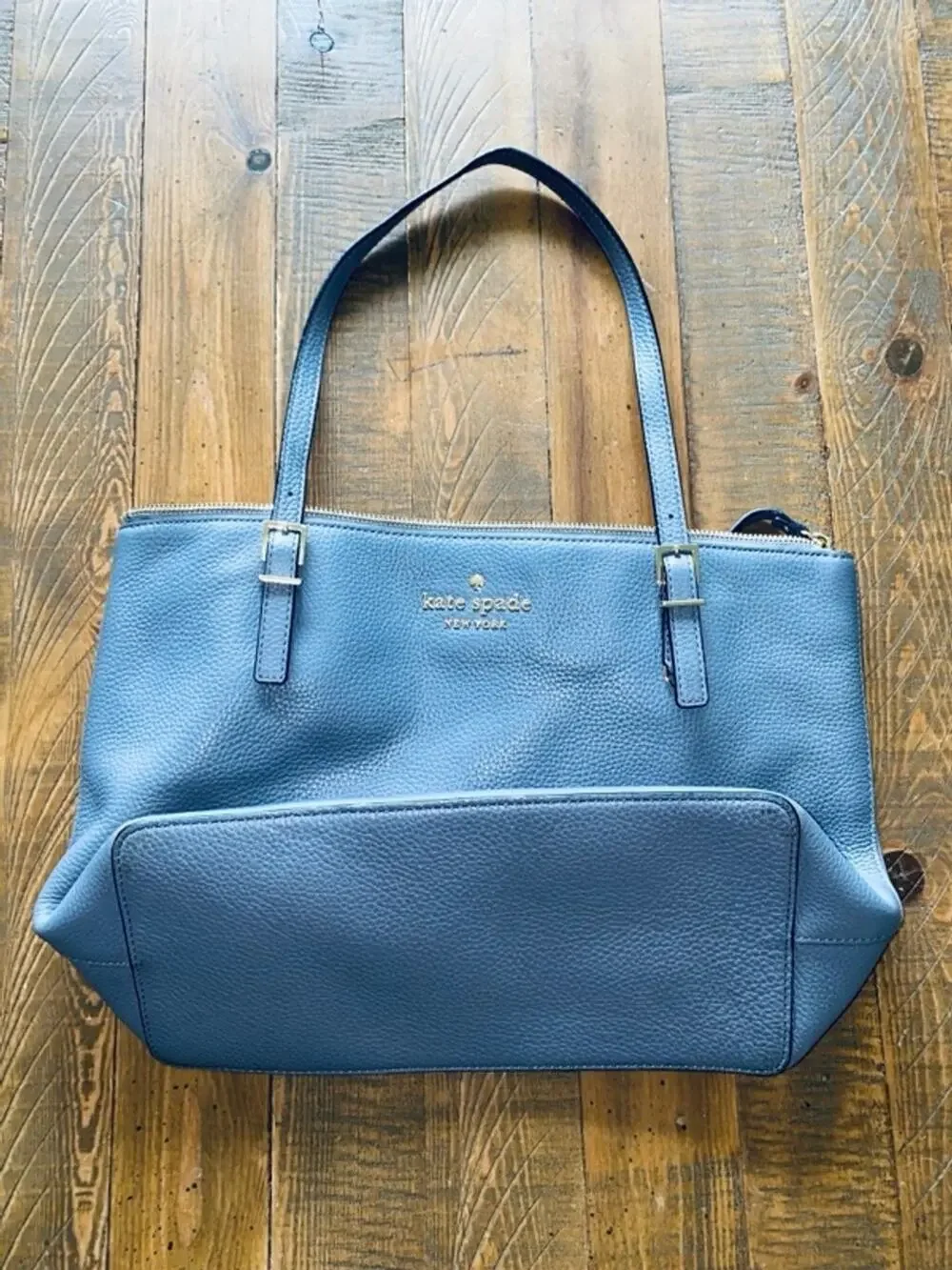 Kate Spade Watson Lane Small Leather Maya Blue Tote